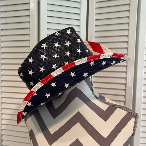 Cowboy Hat - Stars and Stripes - USA - Flag - Picture 4 of 7